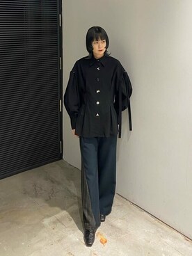 「#秋コーデ」｜「アイテム（サンダル）」を使った、usaさん（レディース・158cm）の秋コーディネート