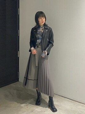 「#オトナカジュアル」｜「アイテム（ブルゾン）」を使った、usaさん（レディース・158cm）の秋コーディネート