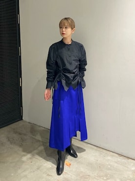 「#秋コーデ」｜「アイテム（ブーツ）」を使った、usaさん（レディース・158cm）の冬コーディネート