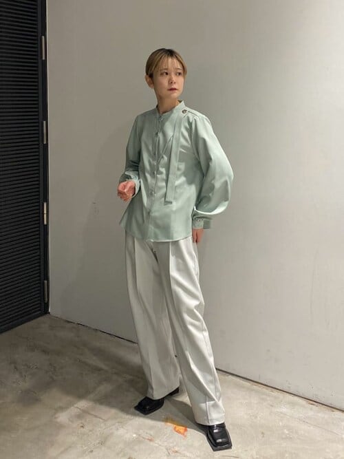 UNITED TOKYO 2021SSコレクション　マーブルジャガードパンツ アーティフィシャルダブルクロスパンツ（スラックス）｜UNITED TOKYO