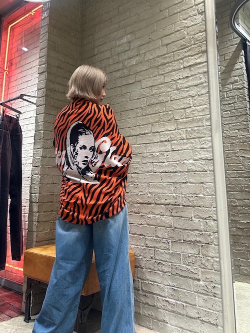 最新　新品ヒステリックグラマー　DELIGITジャカードショールカーディガン HYSTERIC GLAMOUR（ヒステリックグラマー）の「HG DELIGHTジャ
