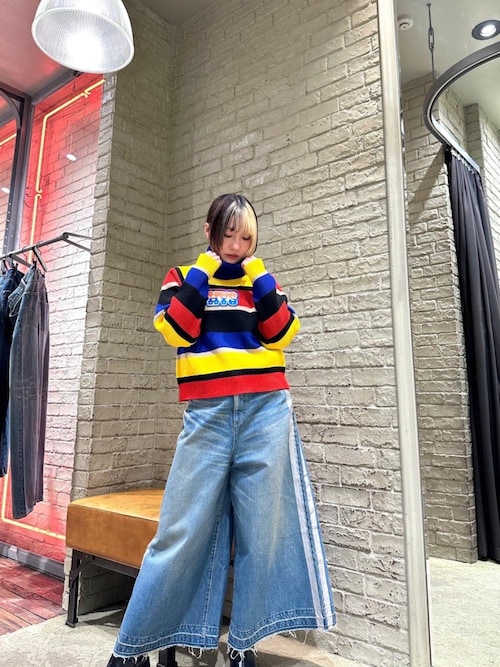 HYSTERIC GLAMOUR ニット セーター CAMPAIGN LOGOワッペン