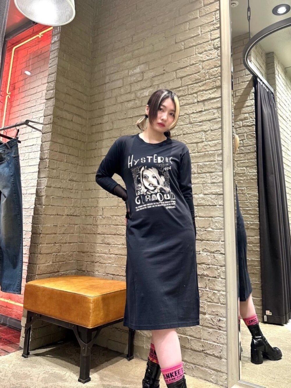 ヒステリックス 新品タグ付編み上げワンピース HYSTERIC GLAMOR ONE PIECE×HYSTERIC GLAMOUR/NAMI Tシャツ|HYSTERIC GLAMOUR MEN