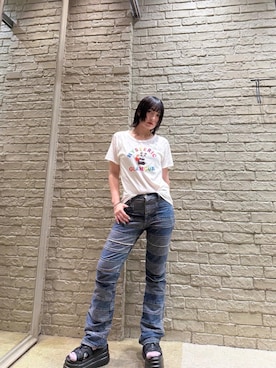 「ロック」｜YUIKAさん（レディース・159cm）の夏コーディネート