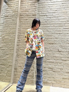 「ロック」｜YUIKAさん（レディース・159cm）の夏コーディネート