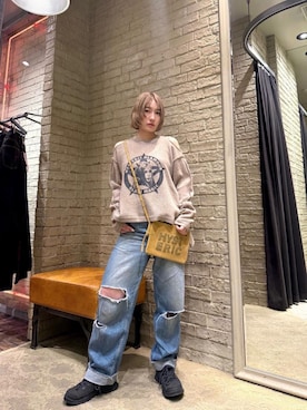 「ロック」｜YUIKAさん（レディース・159cm）の秋コーディネート