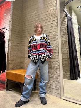 「HYSTERIC GLAMOUR（ヒステリックグラマー）のアイテム」を使った、YUIKAさん（レディース・159cm）の秋コーディネート