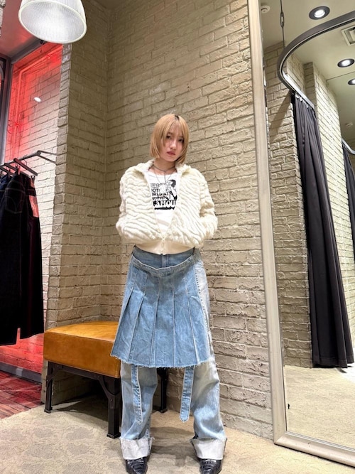 HYSTERIC GLAMOUR SMOKING GIRL チビTシャツ SMOKING GIRL チビTシャツ|HYSTERIC GLAMOUR WOMEN | HYSTERIC