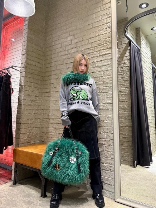 PICKレザーチェーン ファーマフラー（マフラー）｜HYSTERIC GLAMOUR