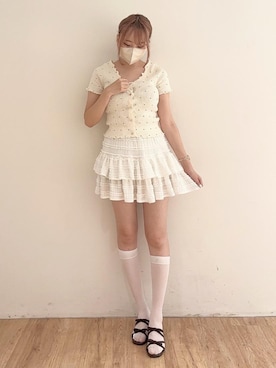 「MAJESTIC LEGON（マジェスティックレゴン）のアイテム」を使った、ひなのさん（レディース・160cm）の夏コーディネート