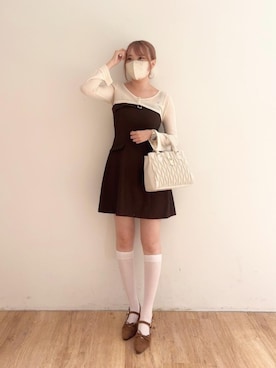 「MAJESTIC LEGON（マジェスティックレゴン）のアイテム」を使った、ひなのさん（レディース・160cm）の夏コーディネート