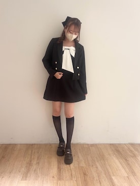 「MAJESTIC LEGON（マジェスティックレゴン）のアイテム」を使った、ひなのさん（レディース・160cm）の秋コーディネート