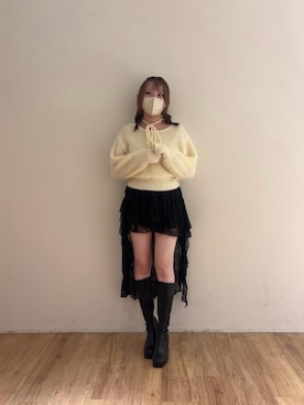 「MAJESTIC LEGON（マジェスティックレゴン）のアイテム」を使った、ひなのさん（レディース・160cm）の秋コーディネート