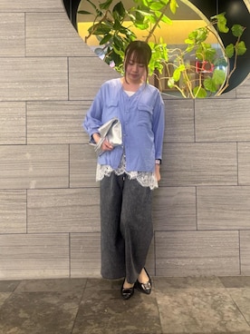 「le.coeur blanc（ルクールブラン）のアイテム」を使った、ひなのさん（レディース・160cm）の春コーディネート