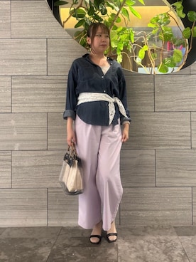 「le.coeur blanc（ルクールブラン）のアイテム」を使った、ひなのさん（レディース・160cm）の春コーディネート