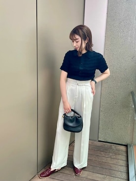 柿原 萌々子さん（レディース・161cm）の夏コーディネート