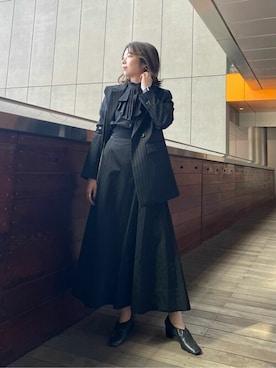 「#秋コーデ」｜「アイテム（その他シューズ）」を使った、柿原 萌々子さん（レディース・161cm）の秋コーディネート