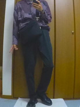 「CASPER JOHN（キャスパージョン）のアイテム（バッグ）」を使った、まっちー☻さん（メンズ・168cm）の秋コーディネート