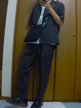 「CASPER JOHN（キャスパージョン）のアイテム（バッグ）」を使った、まっちー☻さん（メンズ・168cm）の夏コーディネート