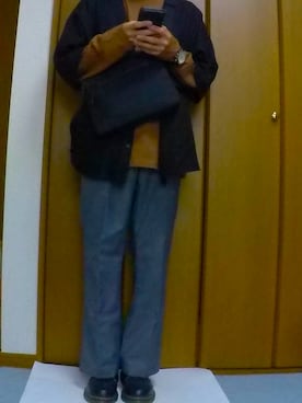 「LOBOR（ロバー）のアイテム」を使った、まっちー☻さん（メンズ・168cm）の秋コーディネート