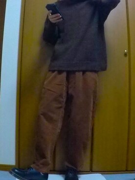 「SEVENDAYS=SUNDAY（セブンデイズサンデイ）のアイテム（パンツ）」を使った、まっちー☻さん（メンズ・168cm）の秋コーディネート