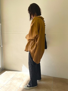 「DFFUR.（ディフル）のアイテム」を使った、さちこさん（レディース・155cm）の秋コーディネート