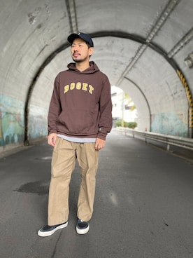「CONVERSE（コンバース）のアイテム（ローファー）」を使った、MASATOSHI KOMORIさん（メンズ・173cm）の秋コーディネート