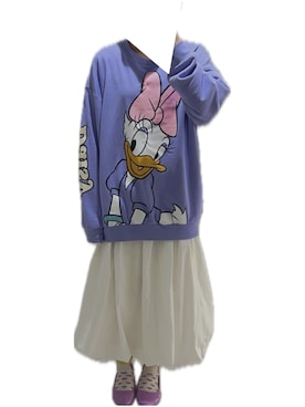 「アイテム（パンプス、パープル系）」を使った、黒毛ちゃんさん（レディース・155cm）の秋コーディネート