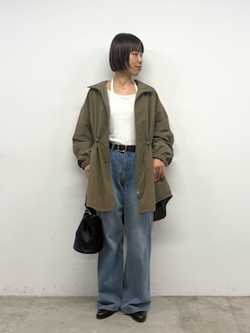 「リバーシブルコート」｜sayoさん（レディース・162cm）の秋コーディネート