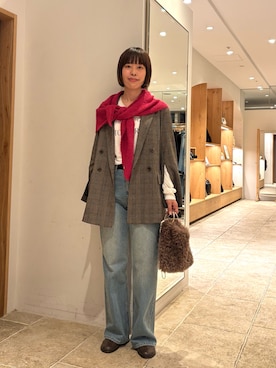 「2.718（ニーテンナナイチハチ）のアイテム」を使った、sayoさん（レディース・162cm）の秋コーディネート