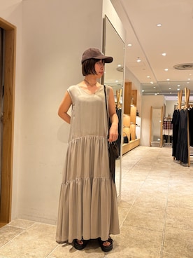 「アイテム（アクセサリー）」を使った、sayoさん（レディース・162cm）の春コーディネート