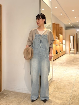 「2.718（ニーテンナナイチハチ）の【2.718】スリングバックパンプス（その他シューズ、ブラウン系）」を使った、sayoさん（レディース・162cm）の秋コーディネート