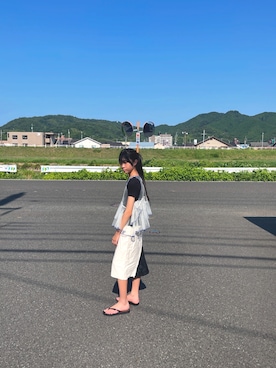 「ユニオニーニのアイテム（トップス）」を使った、so873さん（キッズ・152cm・10代）の夏コーディネート