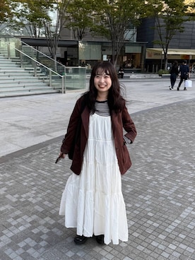 「アイテム（テーラードジャケット）」を使った、めめさん（レディース・151cm・30代）の秋コーディネート