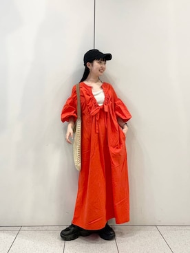「アイテム（キャップ）」を使った、めめさん（レディース・151cm・20代）の春コーディネート