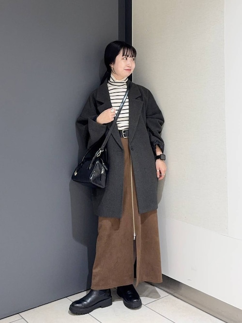 めめ(LOWRYS FARM+ アルデ新大阪)|LOWRYS FARMのチェスターコートを使ったコーディネート - WEAR