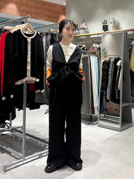 「アイテム（サロペット/オーバーオール）」を使った、めめさん（レディース・151cm・20代）の秋コーディネート