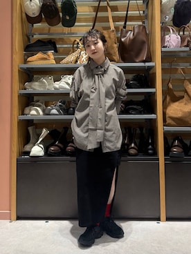 「アイテム（スカート）」を使った、めめさん（レディース・151cm・30代）の秋コーディネート