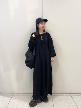 「アイテム（キャップ）」を使った、めめさん（レディース・151cm・20代）の春コーディネート