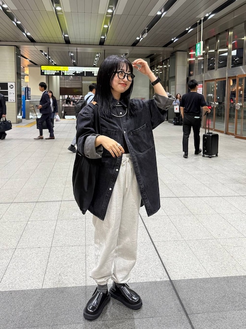 セール】デニムシャツL／S 136885（シャツ/ブラウス）｜LOWRYS FARM