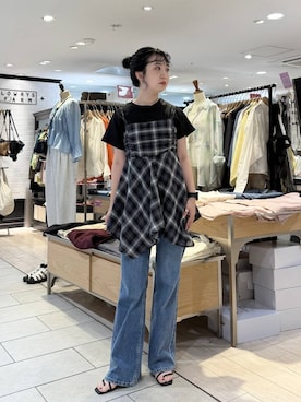 「アイテム（パンツ）」を使った、めめさん（レディース・151cm・30代）の夏コーディネート