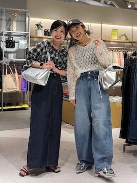 「LOWRYS FARM（ローリーズファーム）のアイテム（サンダル）」を使った、めめさん（レディース・151cm）の夏コーディネート