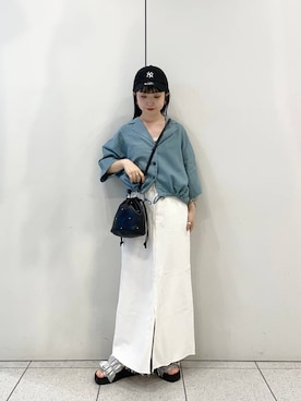 「アイテム（キャップ）」を使った、めめさん（レディース・151cm・20代）の春コーディネート