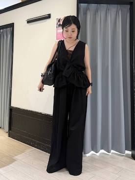 「アイテム（オールインワン・サロペット）」を使った、めめさん（レディース・151cm・20代）の夏コーディネート