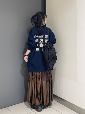 「アイテム（スウェット）」を使った、めめさん（レディース・151cm・20代）の秋コーディネート
