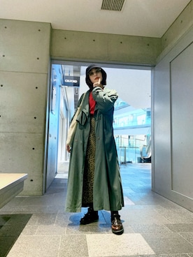 「Hender Scheme（エンダースキーマ）のアイテム（ハット）」を使った、seckeyさん（レディース・160cm）の春コーディネート
