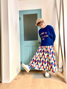 「アイテム（帽子）」を使った、yazawa193さん（レディース・164cm・60代）の秋コーディネート