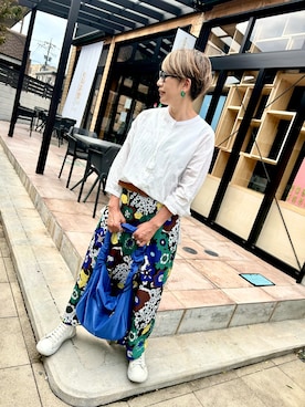 「アイテム（バッグ）」を使った、yazawa193さん（レディース・164cm）の秋コーディネート