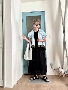 「アイテム（ワンピース/ドレス）」を使った、yazawa193さん（レディース・164cm・50代）の夏コーディネート