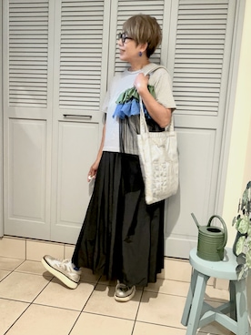 「アイテム（バッグ）」を使った、yazawa193さん（レディース・164cm・60代）の秋コーディネート